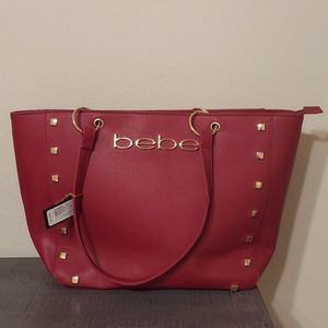 Extra roomy red bebe purse